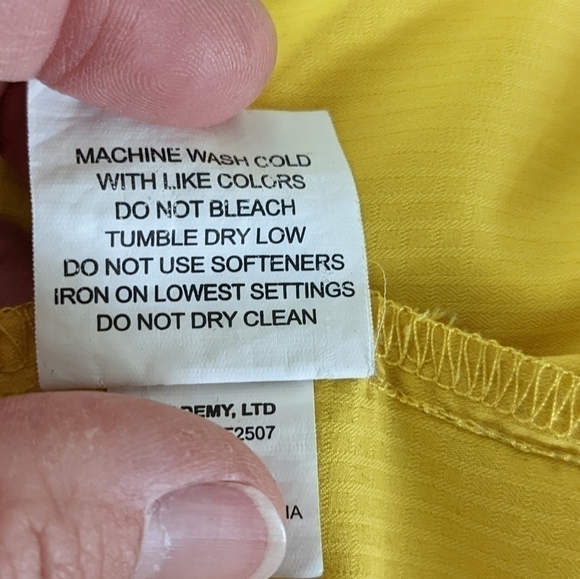 Magellan Outdoors Mag Wick Yellow Fish Gear Fishing Button Down Shirt S - Picture 4 of 5